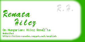 renata hilcz business card